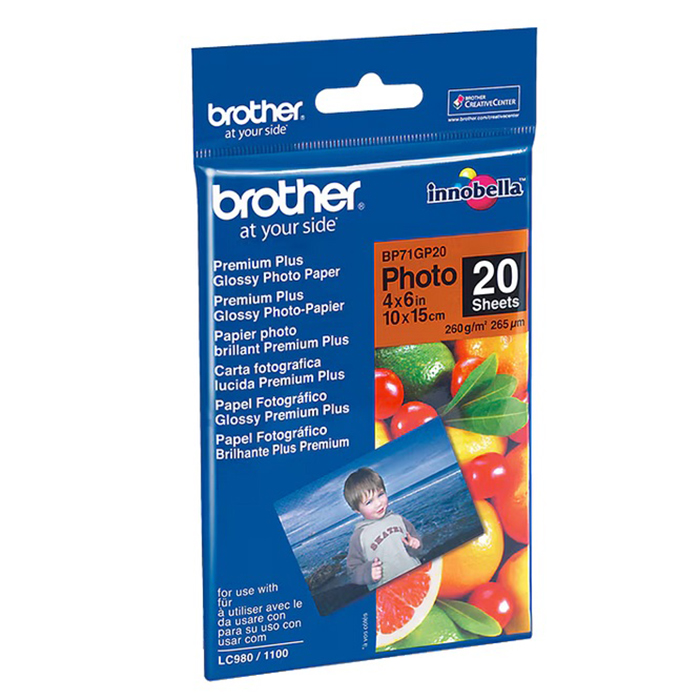 Brother Hartie foto Glossy A6 260g 20buc/pack